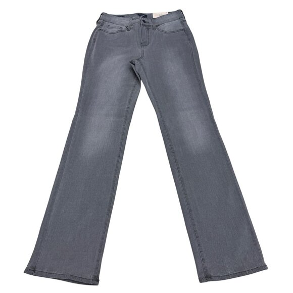 NEW NYDJ Marilyn Straight Lift X Tuck Charcoal Gray Jean Women's Pants, Size 4 - Picture 1 of 12